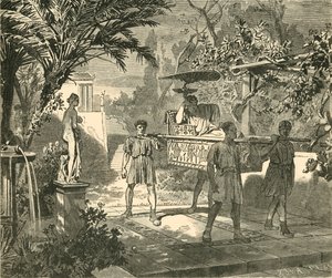 Római kerti jelenet, 1890. alkotó: Unbekannt
