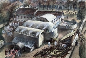 Római fürdő Cheapside-ban, London, 1.-2. század vége alkotó: Unbekannt