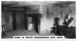 Szoba, amelyben Shakespeare született, az 1920-as években alkotó: Unbekannt