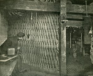 Robbanópisztoly-pamut nyomásakor védelemre használt kötélvédő, 1901. alkotó: Unbekannt