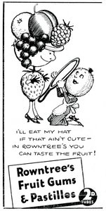 Rowntrees gyümölcsgumik és pasztillák, 1938 alkotó: Unbekannt