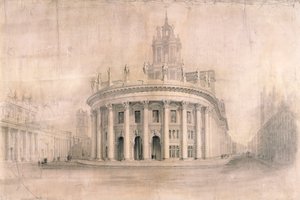 Royal Exchange, London, 1838 alkotó: Unbekannt