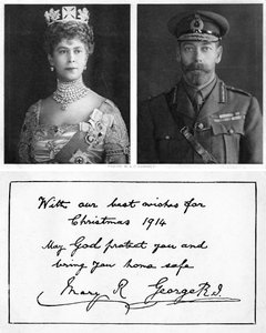 Királyi karácsonyi üdvözlőlap a brit csapatoknak, 1914 alkotó: Unbekannt