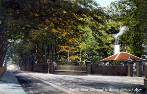 Rozelle Gates, a Burns Cottage felé vezető úton, Ayr, Ayrshire, 1913 alkotó: Unbekannt