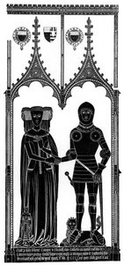 Középkori vésett sárgaréz dörzsölése, c1421 1901 alkotó: Unbekannt