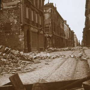 Rue Ceres, Reims, Észak-Franciaország, c1914-c1918. alkotó: Unbekannt