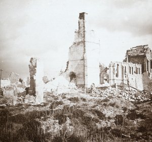 Romos templom, Chauny, Észak-Franciaország, c1914-c1918 alkotó: Unbekannt