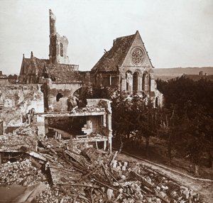 Romos templom, Vauxaillon, Észak-Franciaország, c1914-c1918 alkotó: Unbekannt