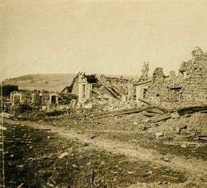 Les Éparges romjai, Észak-Franciaország, c1914-c1918. alkotó: Unbekannt