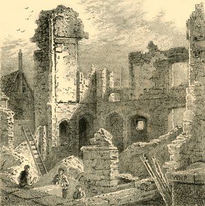 A Szent Klára kolostor romjai, 1872. alkotó: Unbekannt