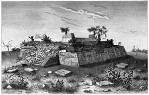 Xochicalco piramislépcsőinek romjai, Mexikó, 1901 alkotó: Unbekannt