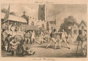 Vidéki sportok – Cornish Wrestling, 18. század vége – 19. század eleje. alkotó: Unbekannt