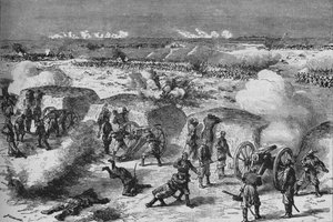 Orosz támadás a török redoub ellen, 1902 alkotó: Unbekannt