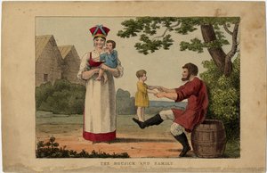 Orosz parasztcsalád, 1810-es évek alkotó: Unbekannt