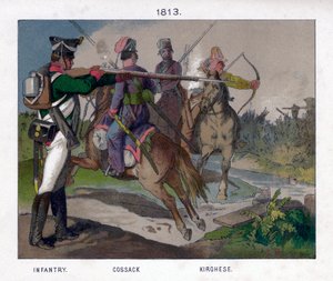 Orosz katonák 1813-ból 19. század alkotó: Unbekannt