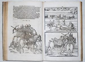 orosz harcosok. Siegmund von Herberstein Oroszországon keresztül utazik. Innen: Rerum Moscoviticarum commentarii.., 1571 alkotó: Unbekannt