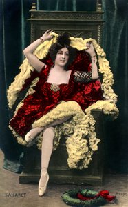 Saharet 1879-1942, ausztrál zeneterem művész, 20. század eleje alkotó: Unbekannt