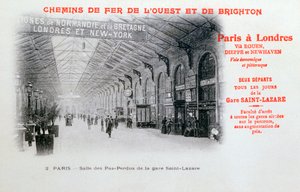 St. Lazare állomás, Párizs, 1900 alkotó: Unbekannt