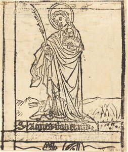 Szent Ágnes [verso], valószínűleg 14601480. alkotó: Unbekannt