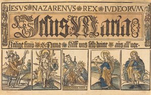 Szent Anna, A Madonna és a Gyermek és a Szentek Christopher, Sebastian, Clara..., c. 15001525. alkotó: Unbekannt