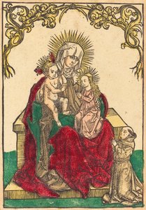 Szent Anna, A Madonna és a Gyermek, és egy ferences szerzetes, c. 1500. alkotó: Unbekannt