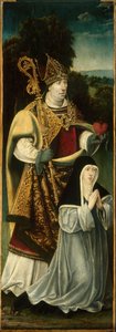 Szent Ágoston és egy ágostai kanonoknő, 152550. alkotó: Unbekannt