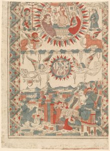 Saint Bonaventure érkezése és prédikációja Lyonban, 1480-1490. alkotó: Unbekannt