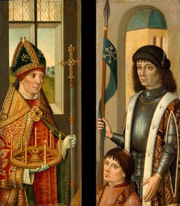 Szent Donatian, Szent Viktor adományozót mutat be. alkotó: Unbekannt