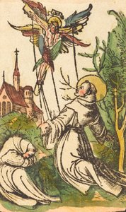 Szent Ferenc a stigmákat fogadja, 15001510. alkotó: Unbekannt