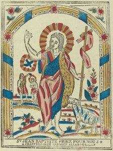 Keresztelő Szent János Könyörögj érettünk, c. 1820. alkotó: Unbekannt