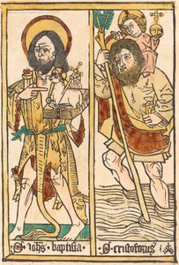 Keresztelő Szent János és Szent Kristóf, 14701480. alkotó: Unbekannt