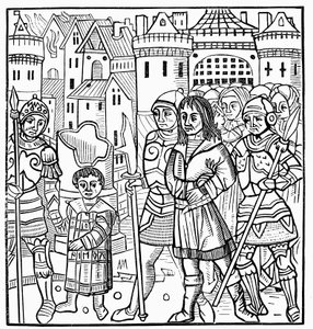 Szent Lajos és testvérei a hetedik keresztes hadjárat során fogságba esett, 1250 1522 alkotó: Unbekannt