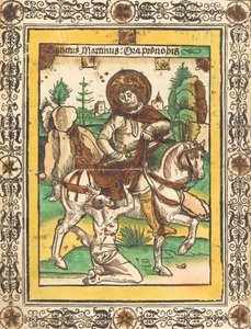 Szent Márton és a koldus c. 1490. alkotó: Unbekannt