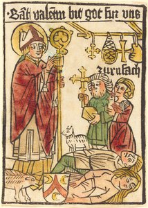 Szent Bálint, 14701480. alkotó: Unbekannt