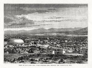 Salt Lake City, Utah, USA, 1877 alkotó: Unbekannt