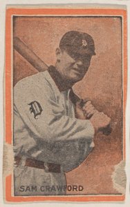 Sam Crawford, a Baseball Players W500 Orange Borders sorozatból, 1910. alkotó: Unbekannt