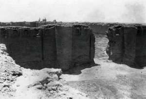 Samarra városa a Malwiya toronyból, Mezopotámia, 1918 alkotó: Unbekannt