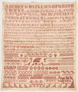 Sampler, 1800-as évek. alkotó: Unbekannt