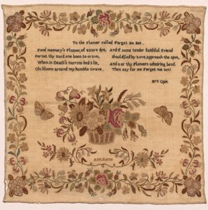 Sampler, 1800-as évek. alkotó: Unbekannt