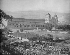 Santa Barbara Misszió, Kalifornia, 1897. alkotó: Unbekannt