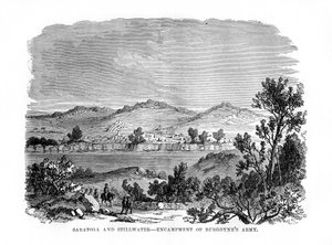 Saratoga és Stillwater, Burgoynes hadsereg táborai, 1777, 1872 alkotó: Unbekannt