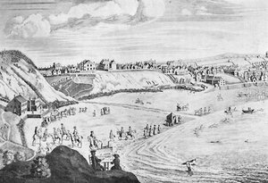Scarborough Sands 1735-ben, c1735, 1904-ben alkotó: Unbekannt