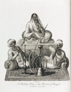 Dohányzási jelenet Bengál tartományban (India) alkotó: Unbekannt