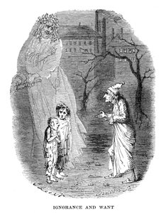 Jelenet Charles Dickens karácsonyi énekéből, 1843 alkotó: Unbekannt