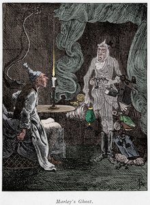 Jelenet Charles Dickens karácsonyi énekéből, 1843 alkotó: Unbekannt