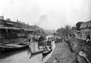 Jelenet a Whitely hídról, Ashar, Irak, 1917-1919 alkotó: Unbekannt