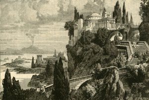 Tájkép a Misenum-fokon, Balae közelében, 1890. alkotó: Unbekannt