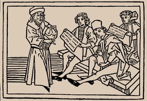 Iskolai órák. Rodericus Zamorensis: Az emberi élet tükréből, 1479 alkotó: Unbekannt
