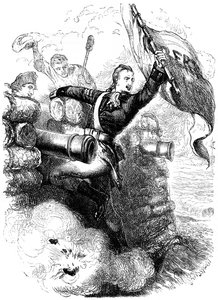 Jasper őrmester visszaszerzi a zászlót, 1776 c1880 alkotó: Unbekannt