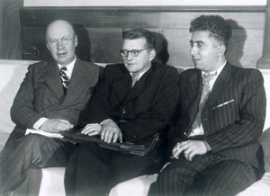 Szergej Prokofjev, Dmitrij Sosztakovics és Aram Hacsaturjan orosz zeneszerzők, 1945 alkotó: Unbekannt